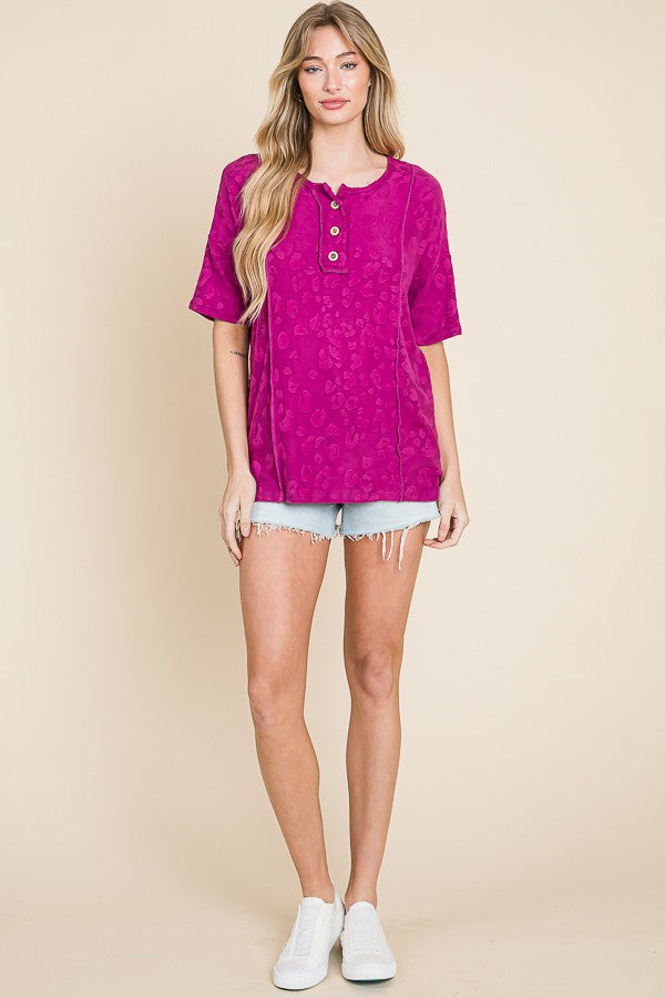 Hot Magenta Top