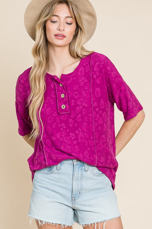 Hot Magenta Top