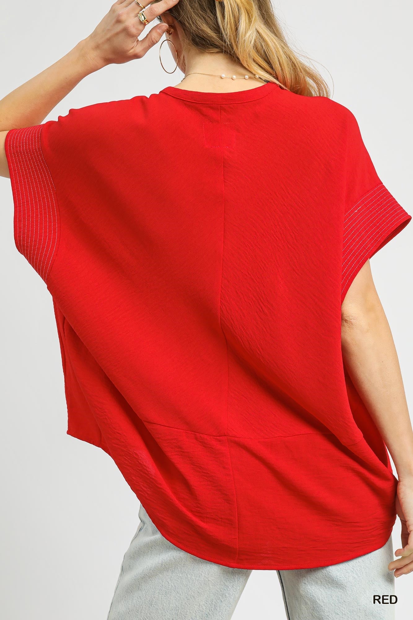 Red Boxy Top