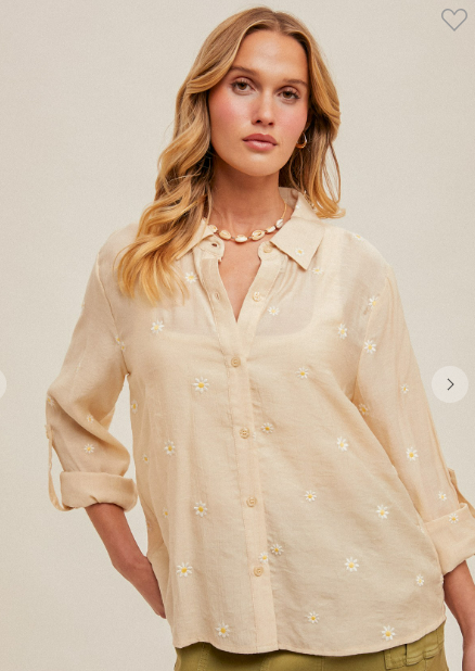Daisy Emboidered Shirt
