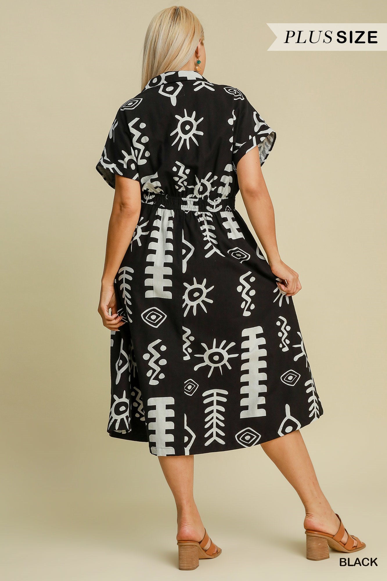 Be Primitive Abstract Dress - Curvy