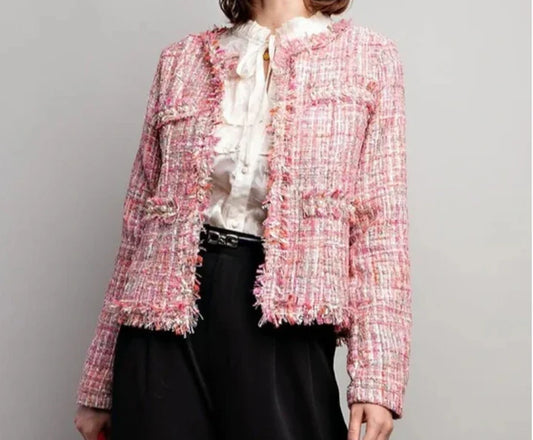 Pink Pearl Tweed Jacket