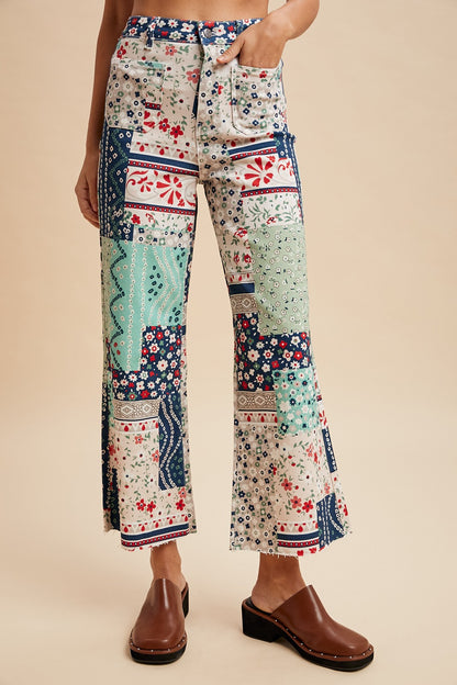 Patchwork Pants - Curvy