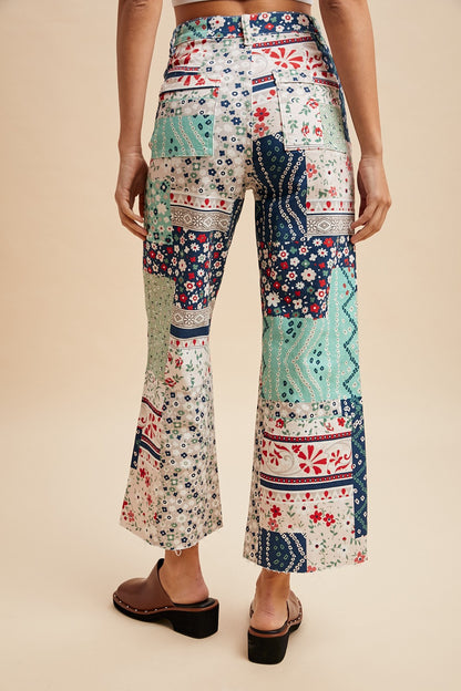 Patchwork Pants - Curvy