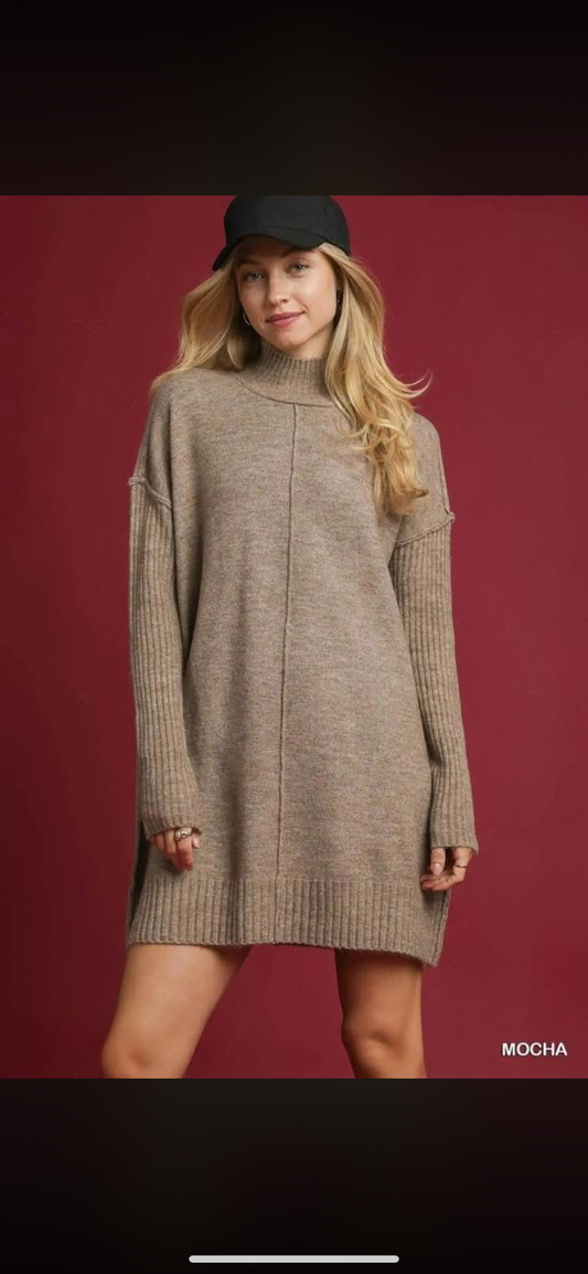 Mocha Sweater Dress