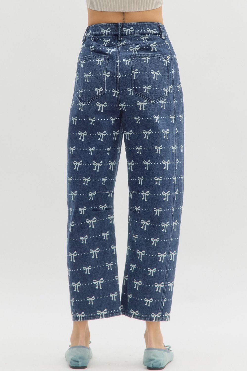 Denim Bow Jeans by Entro