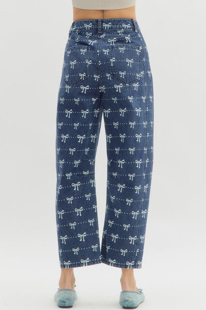Denim Bow Jeans by Entro