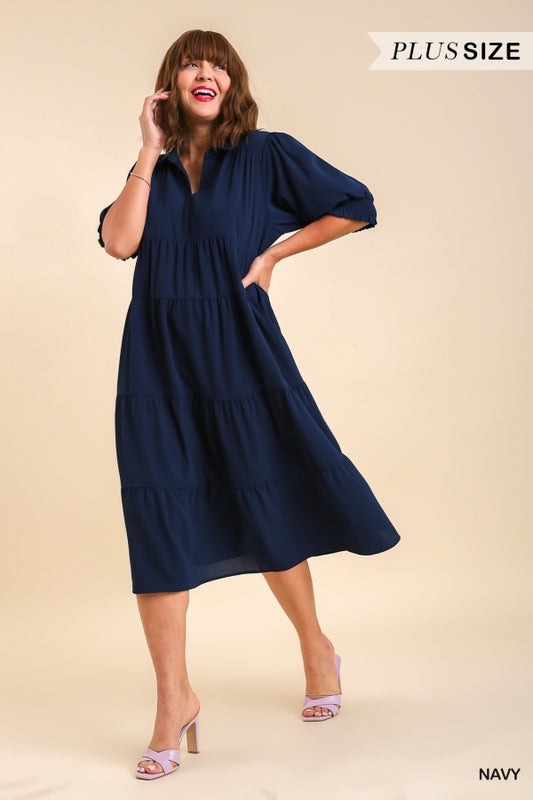 Must Have Navy Dress - Curvy